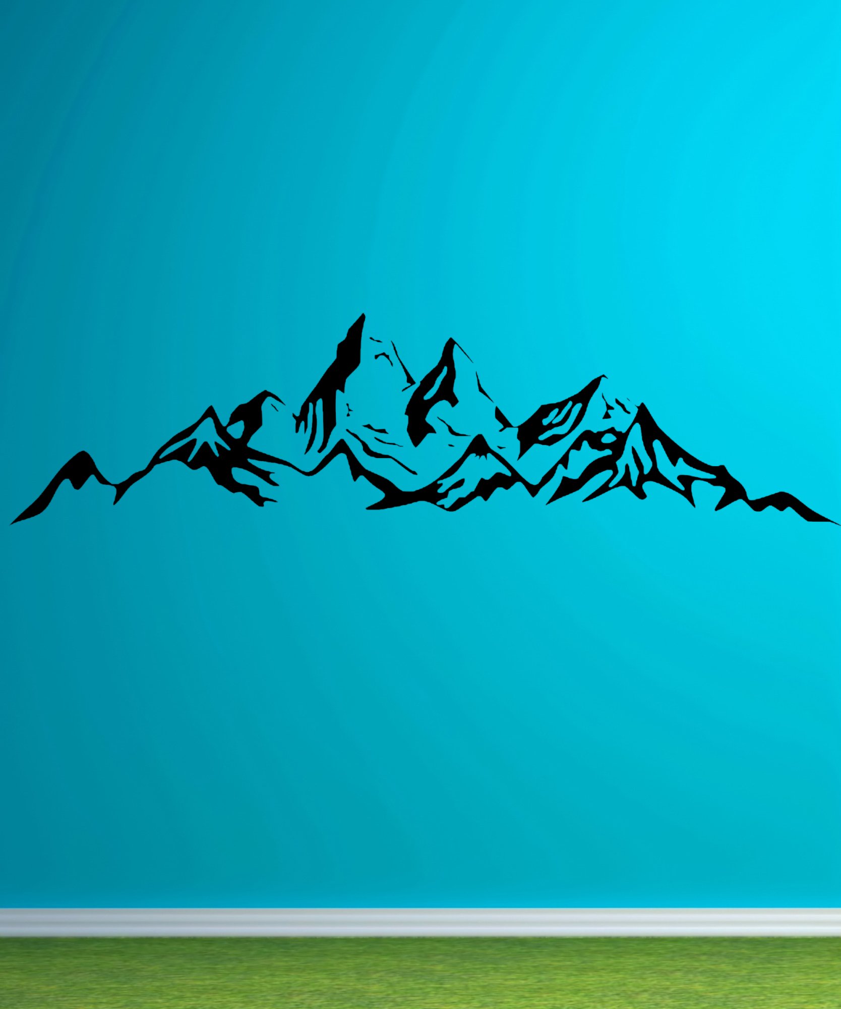 46362 Berge Silhouette Wandtattoo Mein-Motiv-de